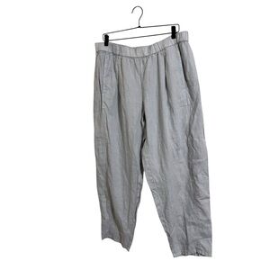 Eileen Fisher‎ Light Blue Organic Linen Pants Large